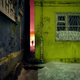 narrow space between buildings